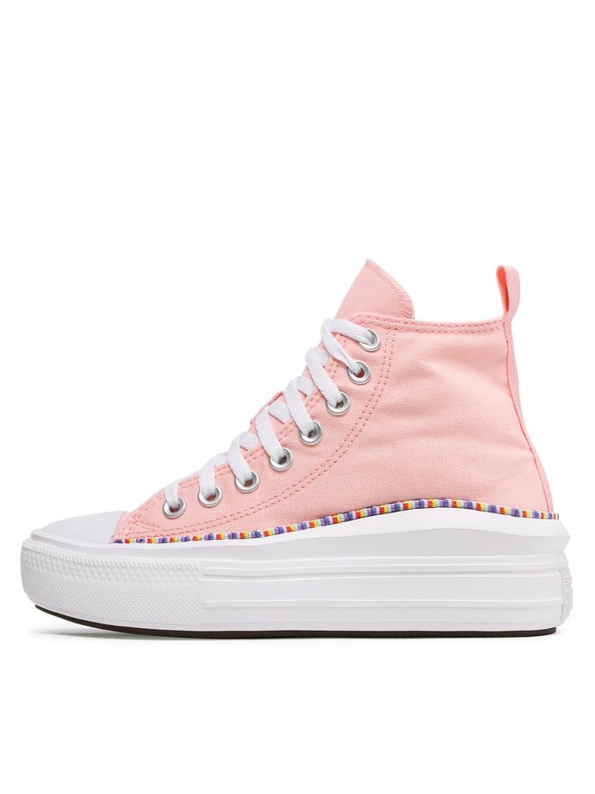 Converse Plátěnky Converse Chuck Taylor All Star Move Hi 272853C Růžová