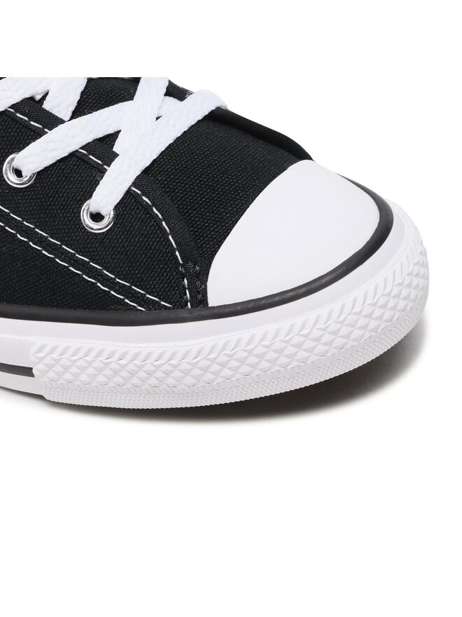 White converse black laces 2025