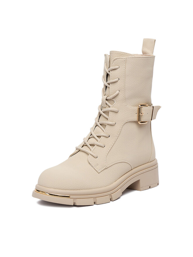 DeeZee Schnürschuhe DeeZee 60110-1 Écru