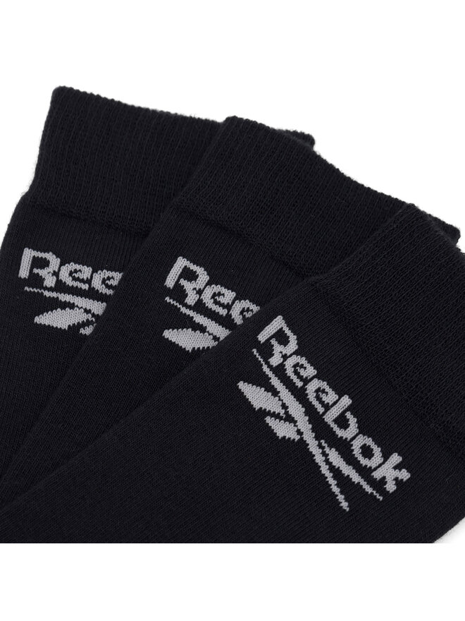 Reebok Set di 3 paia di calzini lunghi unisex Reebok R0367-SS24 (3-pack) Nero