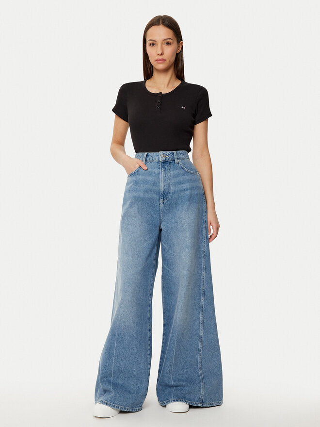 Tommy Jeans Tommy Jeans Marškinėliai DW0DW19502 Juoda Slim Fit