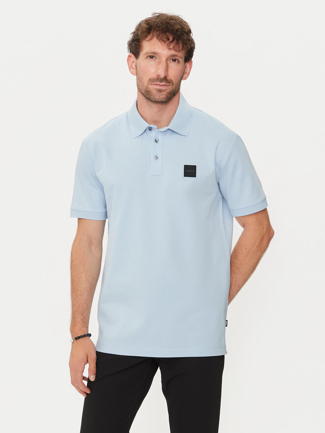 BOSS Boss Poloshirt Parlay 143 50515596 Himmelblau Regular Fit