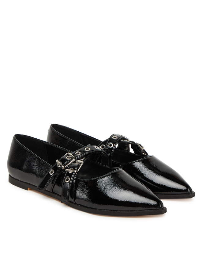 Buffalo Baleriny Buffalo Marly Cross 1621026 Czarny