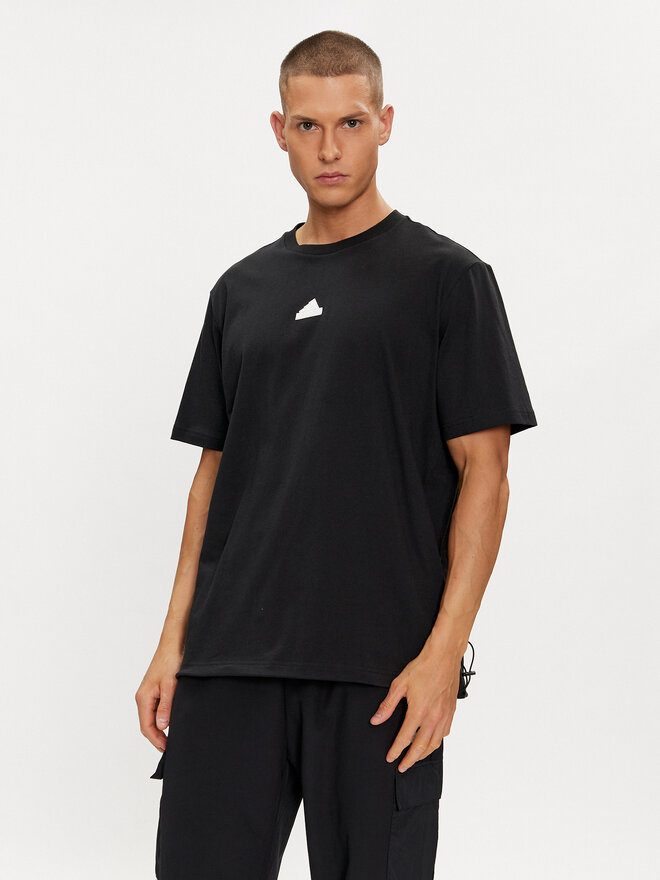 adidas adidas Marškinėliai City Escape IR5171 Juoda Loose Fit