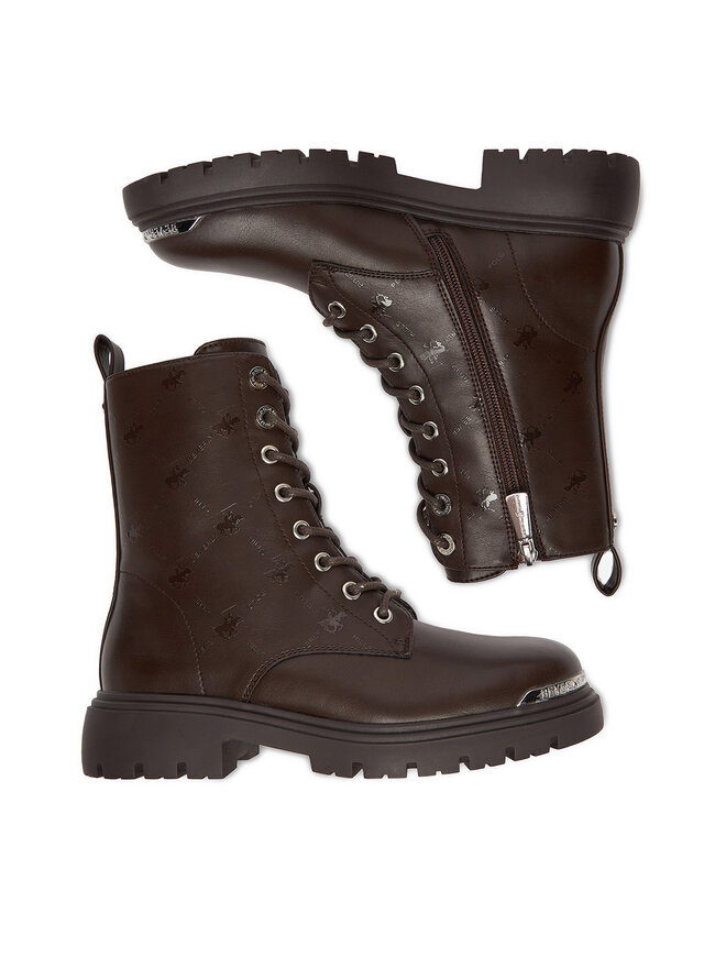 Beverly Hills Polo Club Schnürschuhe Beverly Hills Polo Club CEO-HY62382-1 Braun