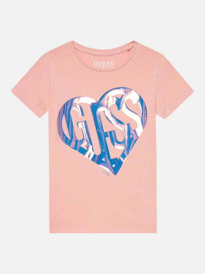 Guess Guess Marškinėliai J4YI42 K6YW4 Rožinė Regular Fit