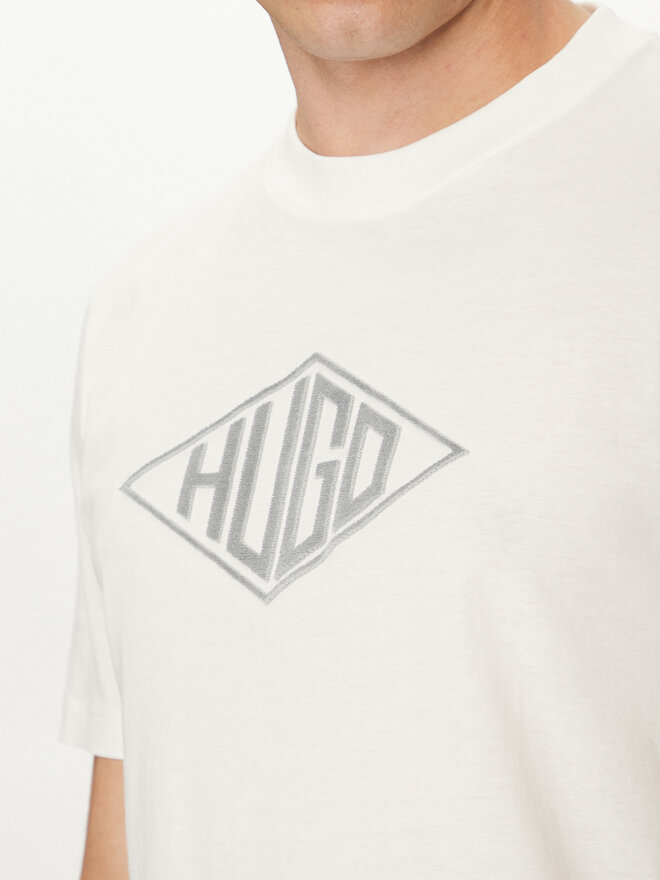 HUGO HUGO Camiseta Dalendi 50534934 Écru Regular Fit