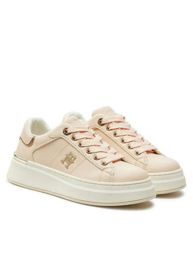 Tommy Hilfiger Сникърси Tommy Hilfiger Low Cut Lace-Up Sneaker T3A9-33749-1355 M Розов