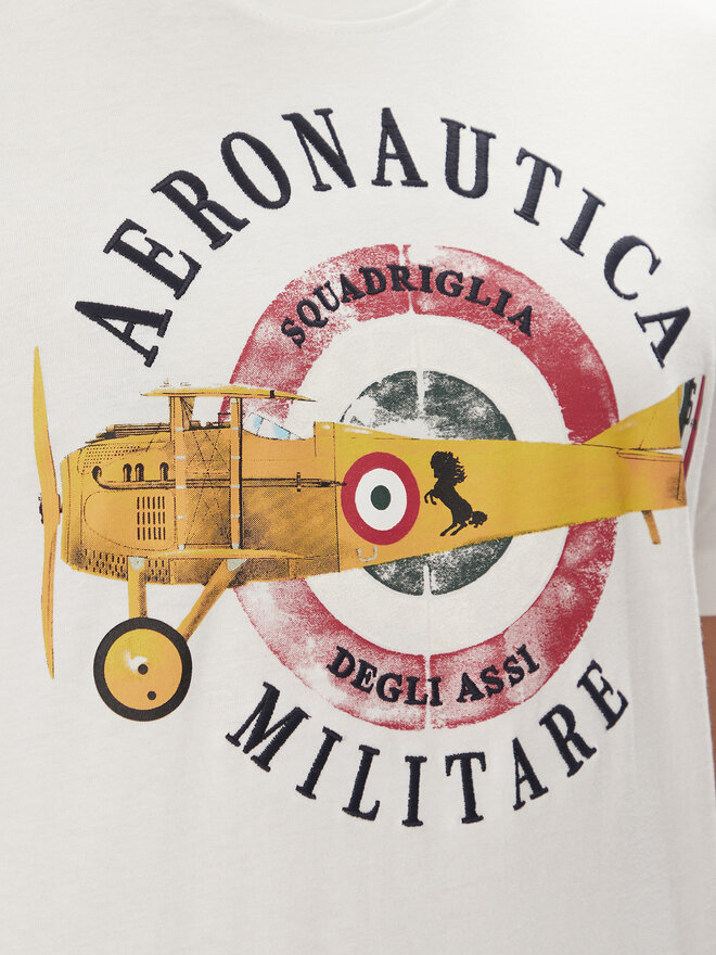 Aeronautica Militare Aeronautica Militare Camiseta 251TS2414J641 Blanco Regular Fit