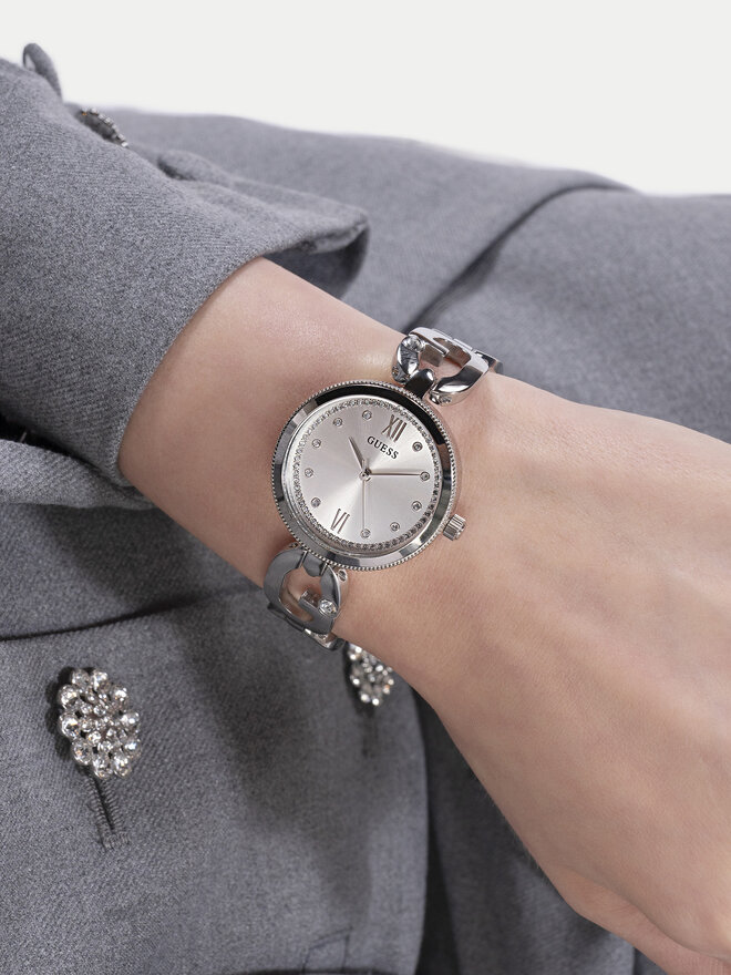 Guess Laikrodis Guess GW0759L1 Sidabrinė