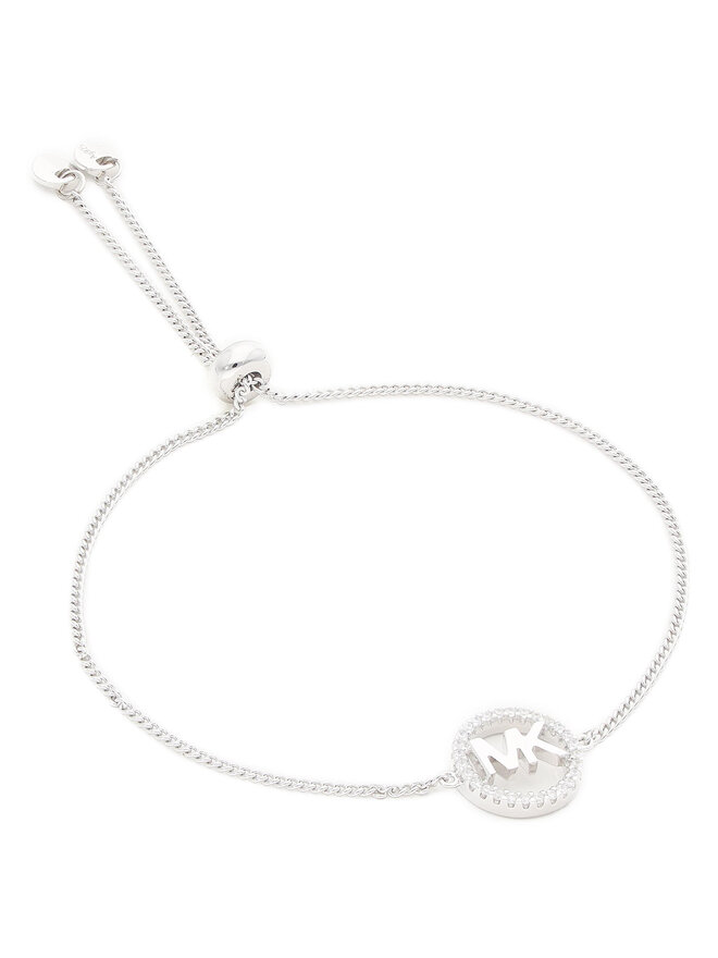Michael Kors Bransoletka Michael Kors Logo Circle Slider MKC1246AN040 Srebrny