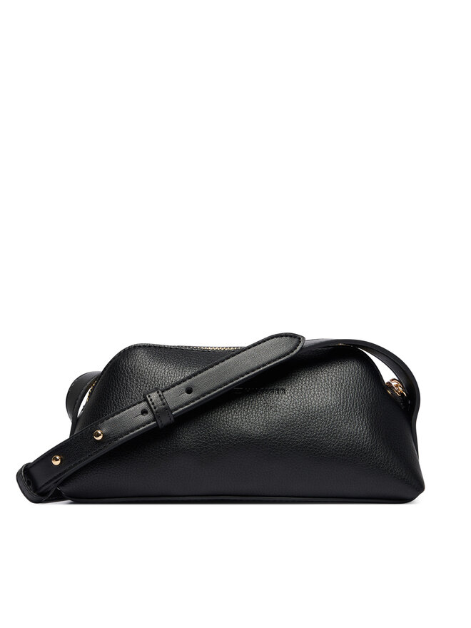 Tommy Hilfiger Handtasche Tommy Hilfiger Th Buckle Micro Crossover AW0AW19511 Schwarz