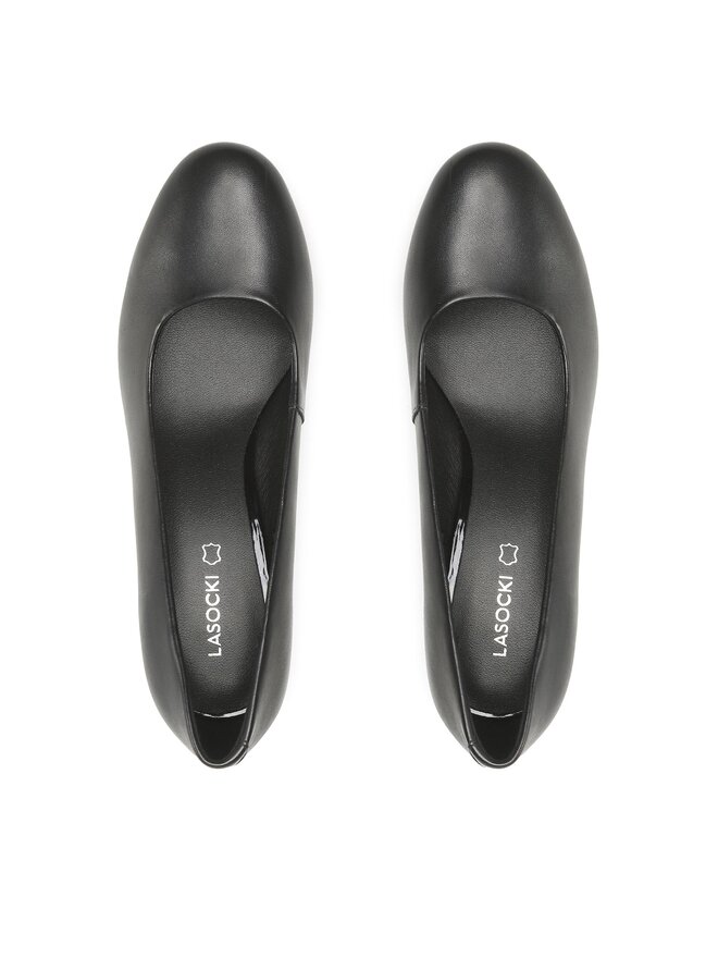 みか•*¨*•.¸♬︎ Czarne czółenka z ozdobnym paskiem SEMPRI