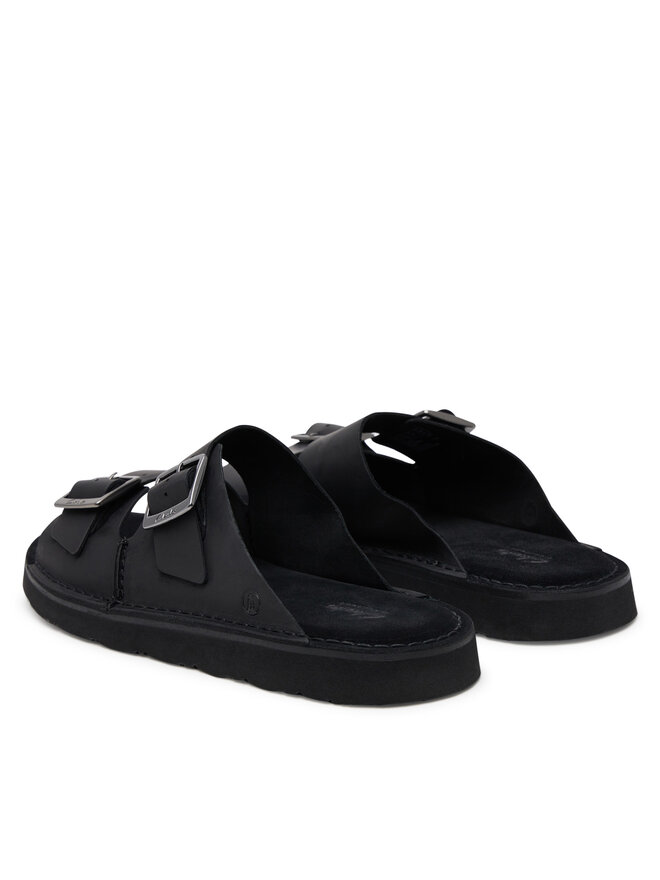 Clarks Παντόφλες Clarks Solsbury Strap 26180885 Μαύρο