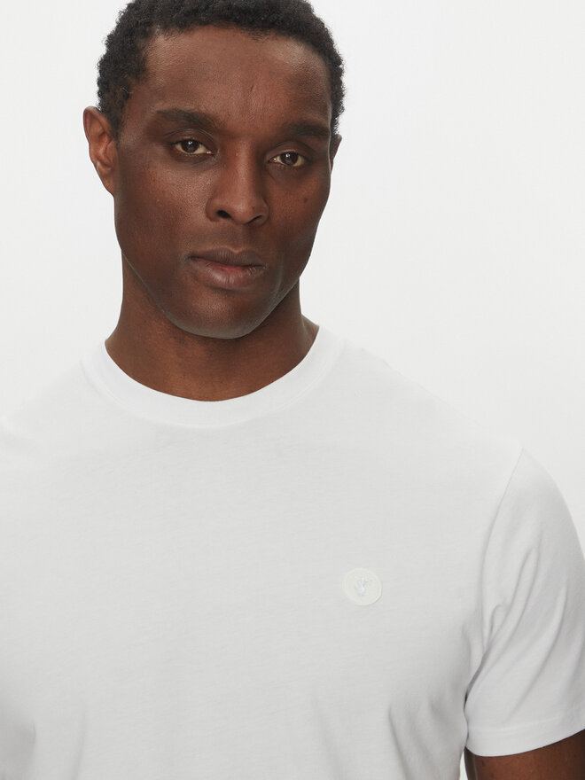 Save The Duck Save The Duck Camiseta DT1194M BESY20 Blanco Regular Fit