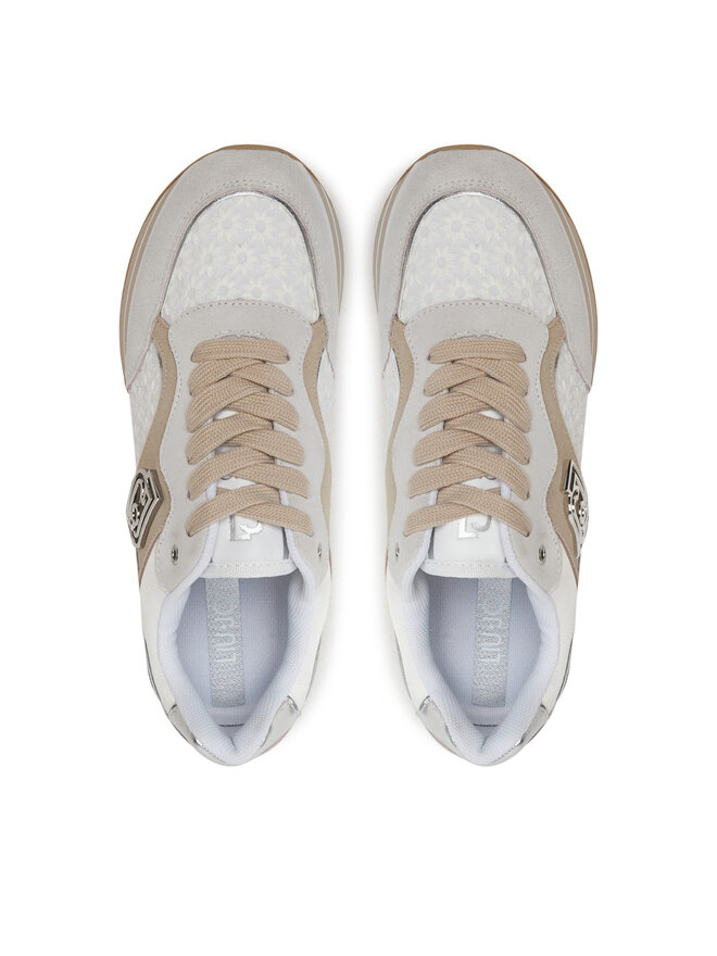 Liu Jo Sneakersy Liu Jo Maxi Wonder 73 BA5015 PX542 Écru