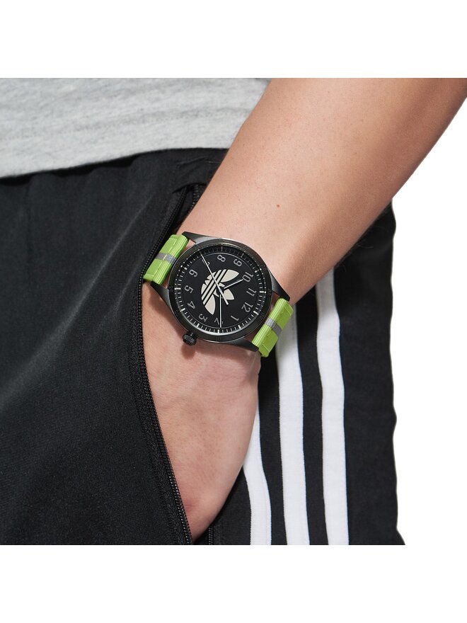Годинник adidas Originals Code Four Watch AOSY23040 Чорний