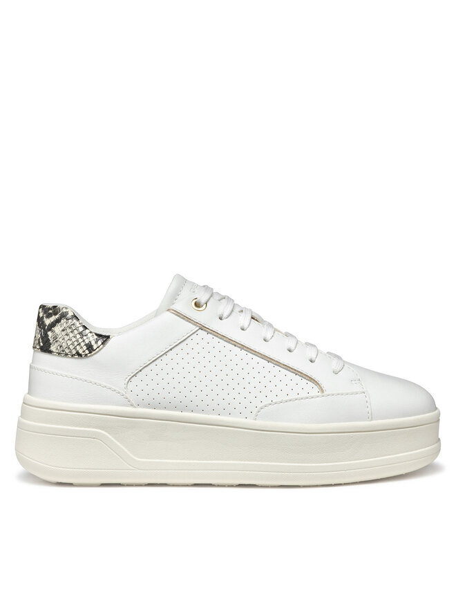 Geox Sneakersy Geox D Spherica Ecub-2 D55WVB 0BCAR C0405 Biały