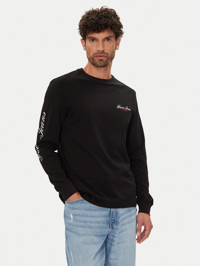 Guess Jeans Guess Jeans Longsleeve M5YI03 K8HM0 Μαύρο Regular Fit