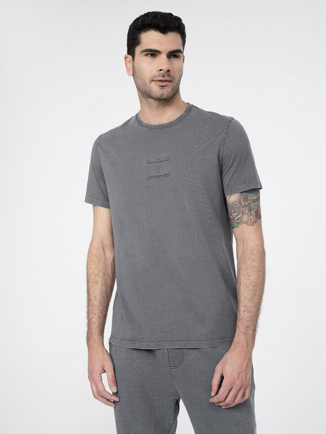 4F 4F Футболка 4FSS23TTSHM296 Сірий Regular Fit