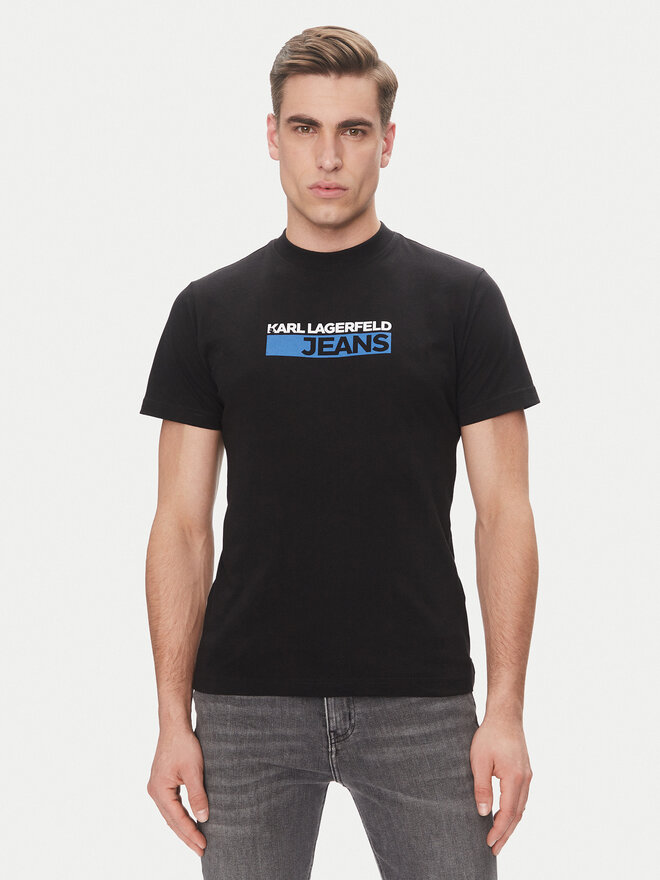 Karl Lagerfeld Jeans Karl Lagerfeld Jeans T-Shirt A2M17074 Schwarz Regular Fit