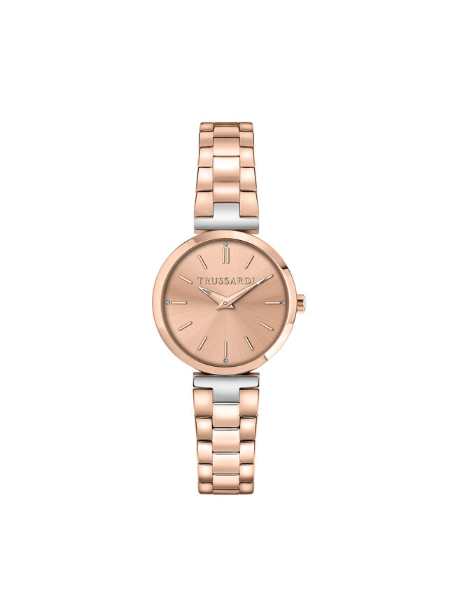 Trussardi Zegarek Trussardi R2453164506 Różowe złoto