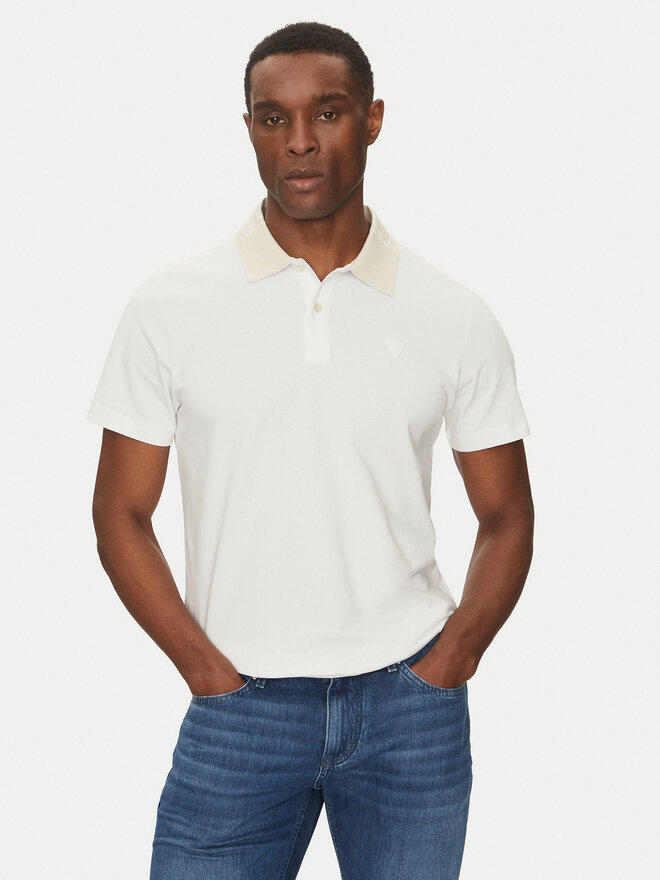 Guess Guess Polo marškinėliai M5GP66 J1314 Balta Regular Fit