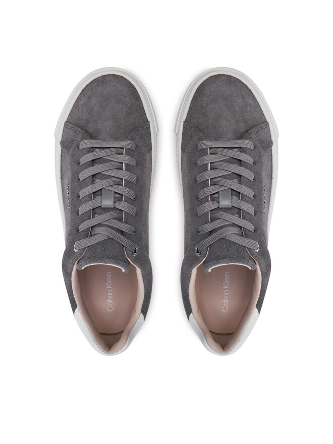 Calvin Klein Sneakers Calvin Klein Flatform Cup Lace Up W/Ml HW0HW02282 Gri