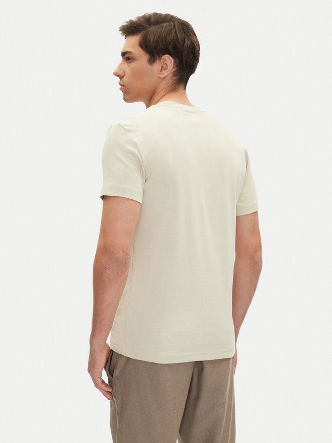 Mustang Mustang Marškinėliai Allen 1016486 Smėlio Slim Fit