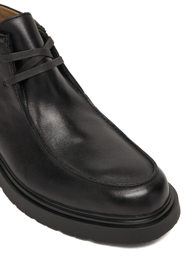 Calvin Klein Schnürschuhe Calvin Klein Combat Apron Mid Boot Lth YM0YM01445 Schwarz