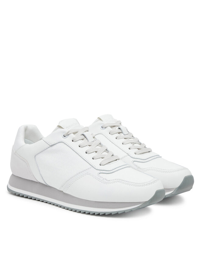 Calvin Klein Снікерcи Calvin Klein Low Top Lace Up Lth Mono HM0HM01807 Сірий
