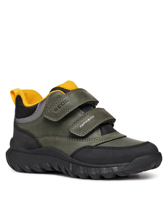 Geox Schnürschuhe Geox J Simbyos B Abx J46L0B 0MEMS C0450 S Khakifarben
