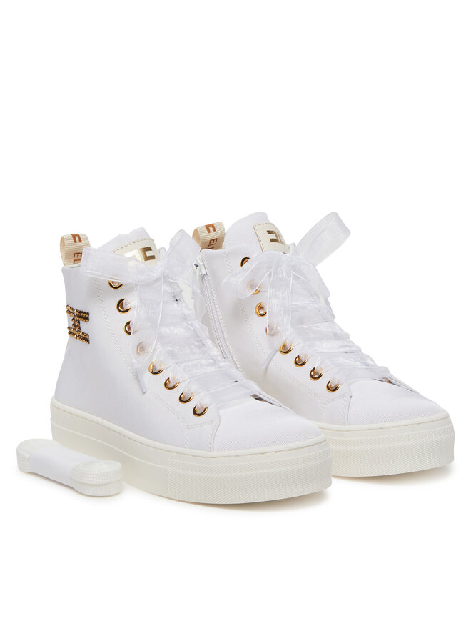 Elisabetta Franchi Sneakers Elisabetta Franchi F4-A9E-0243 Alb