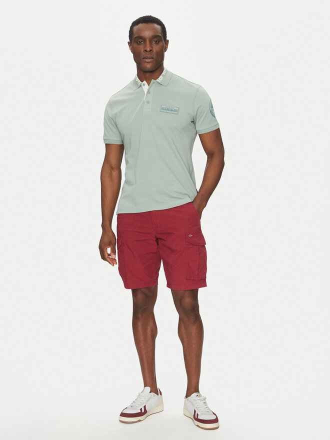 Napapijri Napapijri Poloshirt E-Amundsen NP0A4IN9 Grün Regular Fit