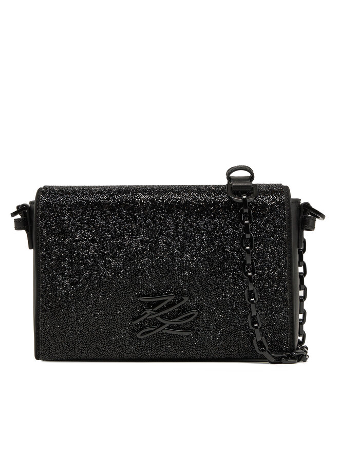 KARL LAGERFELD Ročna torba KARL LAGERFELD A1W30180 Črna