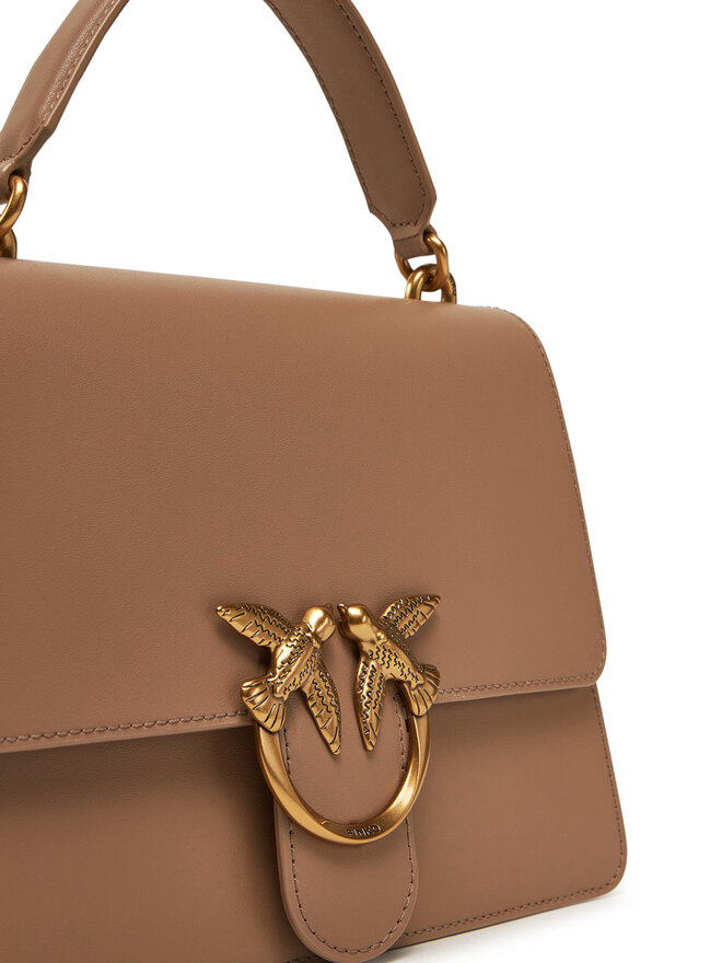 PINKO Kabelka PINKO Love One Top Handle Classic Light 100066 A0F1 Hnědá