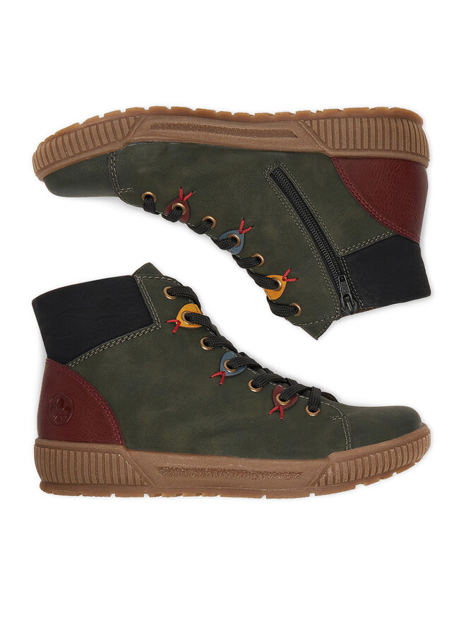 Rieker Schnürschuhe Rieker N0711-54 Grün