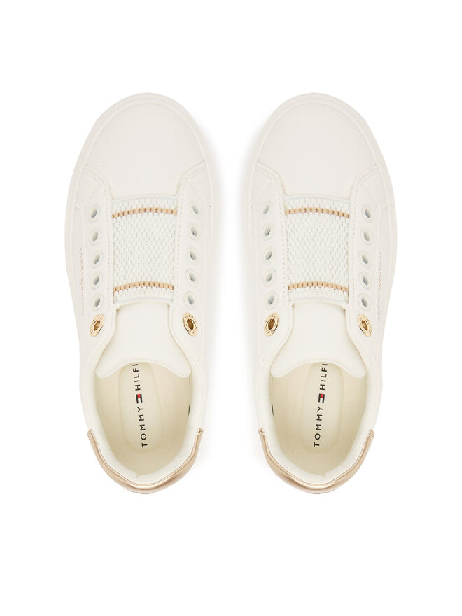Tommy Hilfiger Сникърси Tommy Hilfiger Low Cut Sneaker T3A9-33983-1355 S Бял