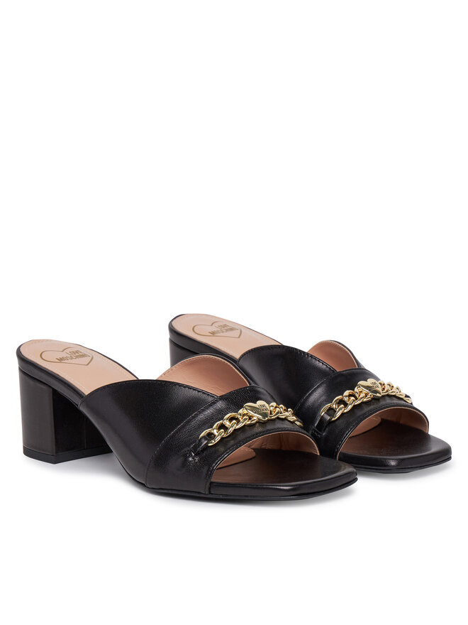 LOVE MOSCHINO Sandali LOVE MOSCHINO JA28475G0MIE0000 Črna