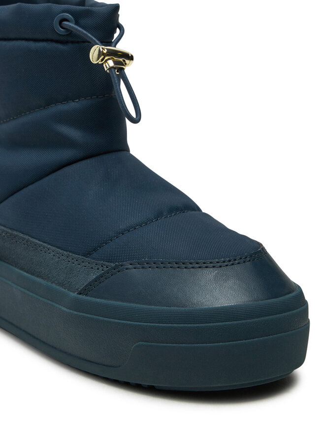 Tommy Hilfiger Sněhule Tommy Hilfiger Flag Nylon Mini Snowboot FW0FW08334 Tmavomodrá