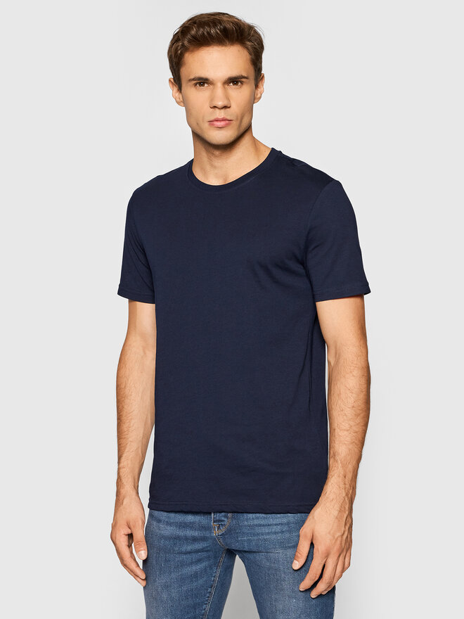 United Colors Of Benetton United Colors Of Benetton Póló 3U53J1F15 Sötétkék Regular Fit