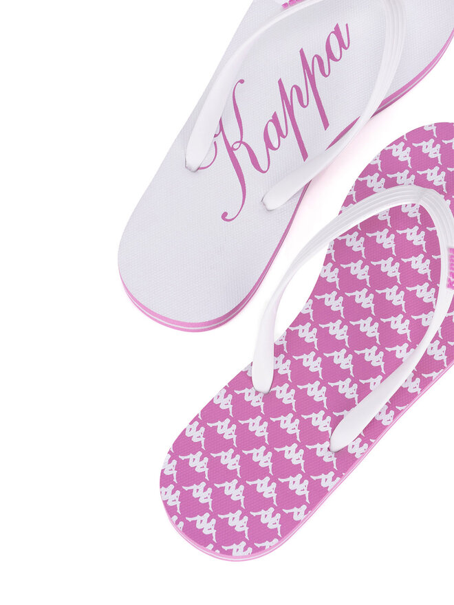 Kappa Σαγιονάρες Kappa 351C23W Pink Fuchsia - White Έγχρωμο
