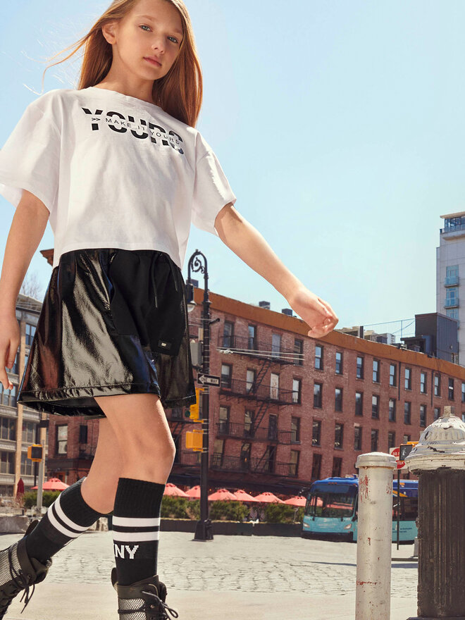 DKNY DKNY Camiseta D35T18 S Blanco Regular Fit