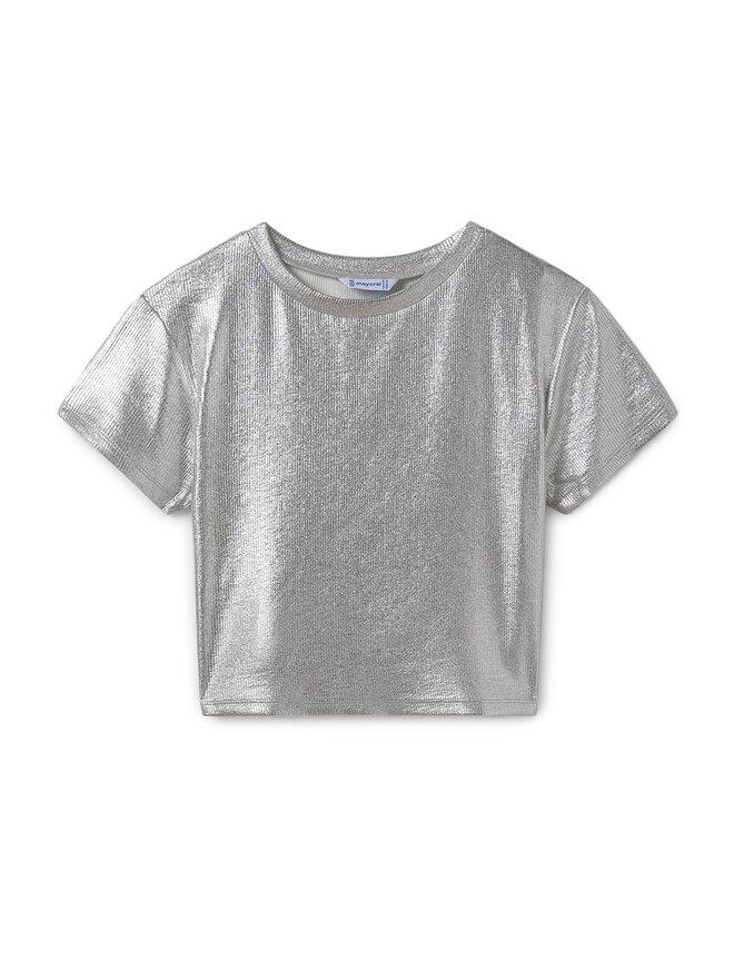 Mayoral Mayoral T-shirt 6027 Srebrna Regular Fit