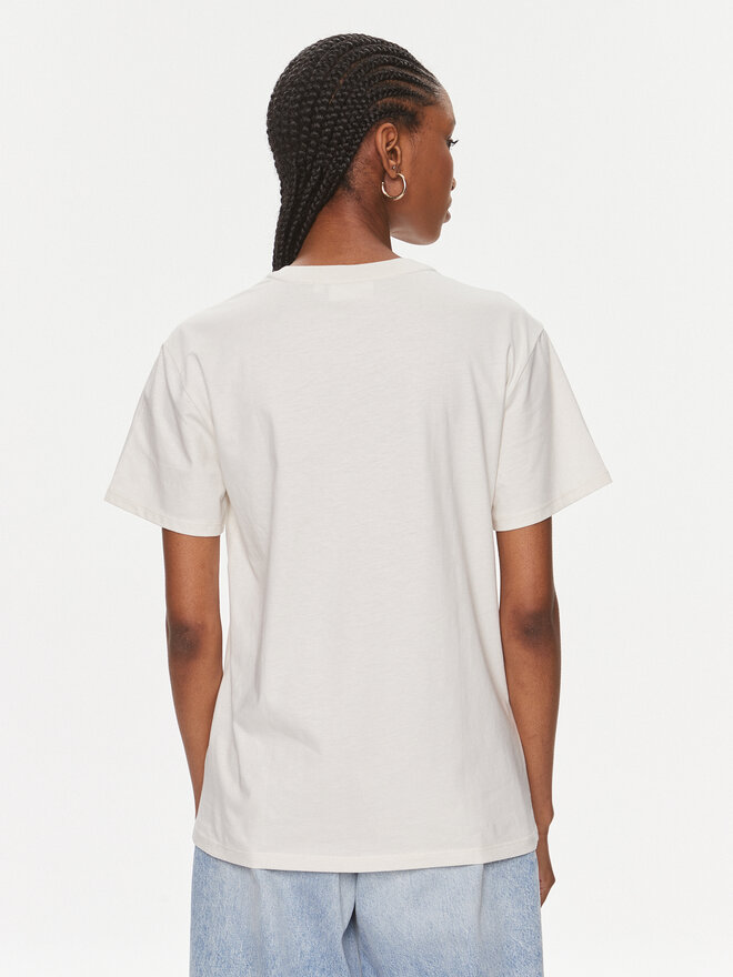 Calvin Klein Calvin Klein Camiseta Micro Logo K20K206629 Écru Regular Fit