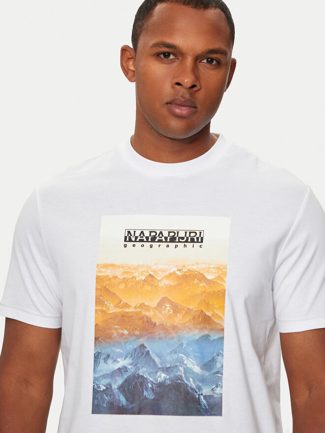 Napapijri Napapijri T-Shirt S-Rollin NP0A4I3D Λευκό Regular Fit