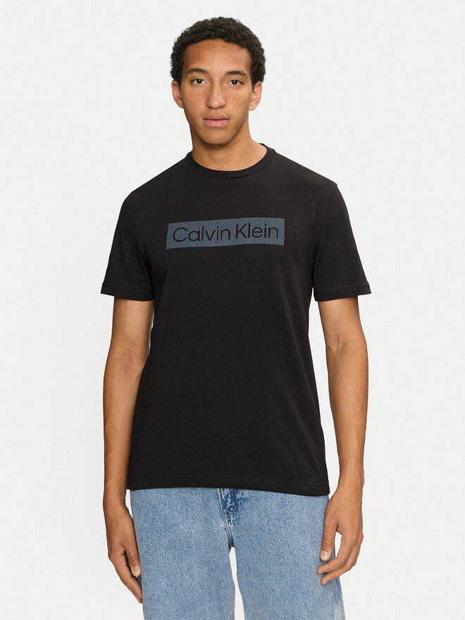 Calvin Klein Calvin Klein T-Shirt Striped Logo K10K113590 Schwarz Regular Fit