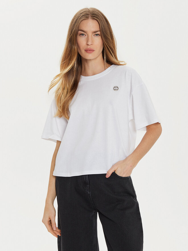 TWINSET TWINSET T-shirt 242TP2521 Bijela Loose Fit