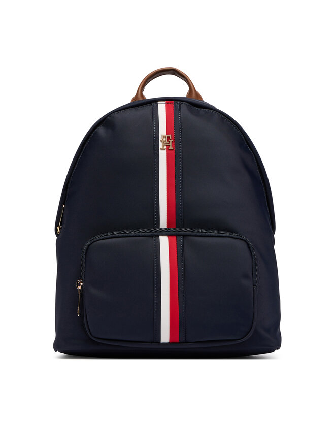 Tommy Hilfiger Rucksack Tommy Hilfiger Popette Dome Backpack Corp AW0AW19243 Dunkelblau