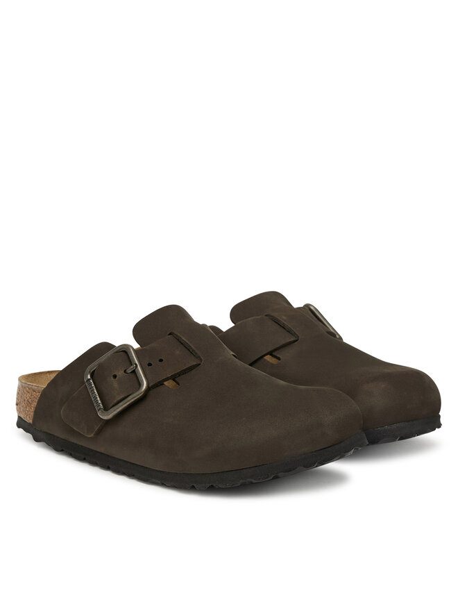 Birkenstock Pantoletten Birkenstock Boston Wire Buckle 1032762 Dunkelbraun